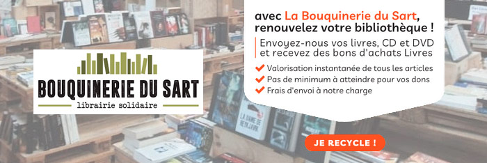 Donnez vos livres à la librairie solidaire de Sart et recevez des bons d'achat.