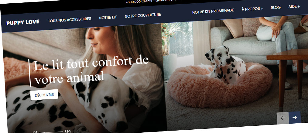 Accessoires de grand confort pour animal de compagnie.