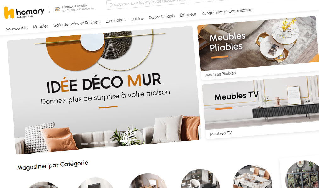 Ameublement et décoration chics pour votre maison.
