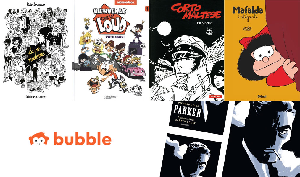 BD, Comics et Mangas sur Bubble.
