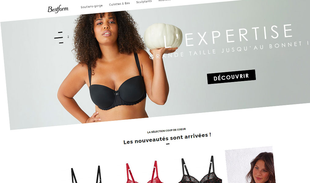 Bestform, le spécialiste de la lingerie et des maillots de bain grande taille.