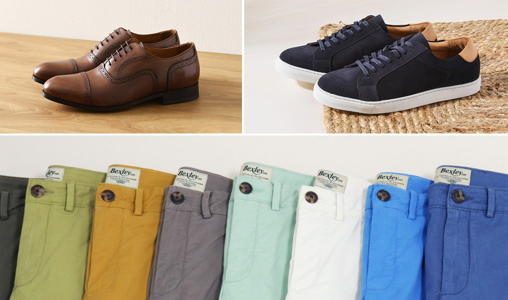 Chaussures, vêtements et accessoires pour homme.