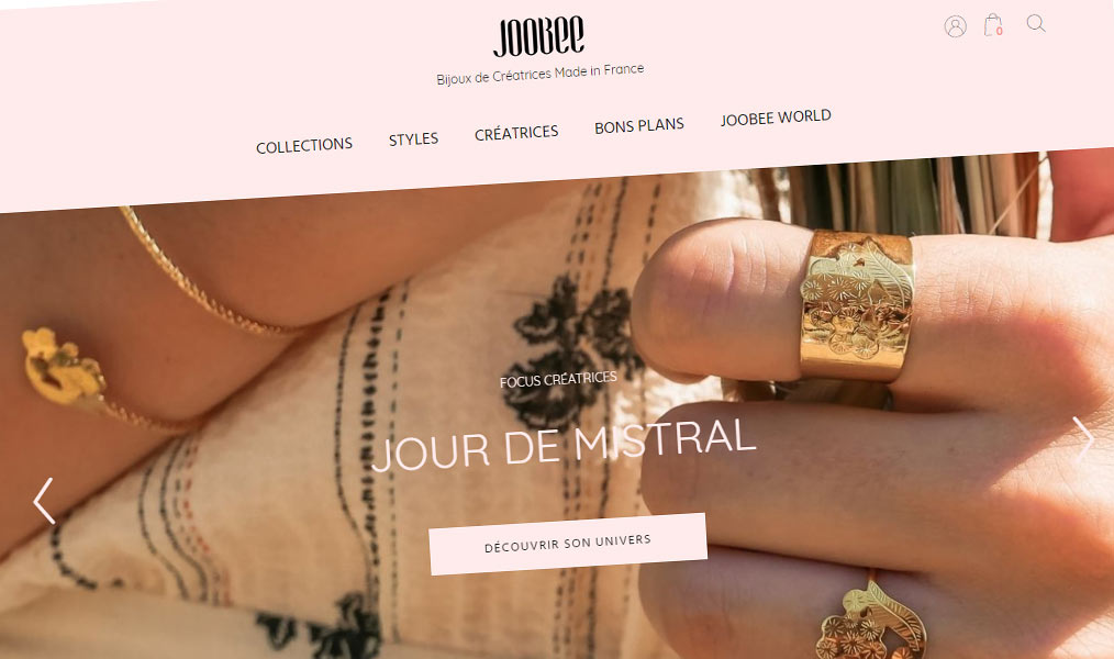Bijoux de créateurs fabriqués en France.