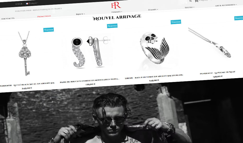 Bijoux style rock en argent ou pierres fines à acheter avec un code promo Flibustier Paris