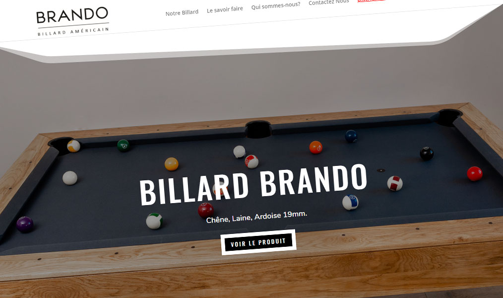 Billards contemporains Brando.