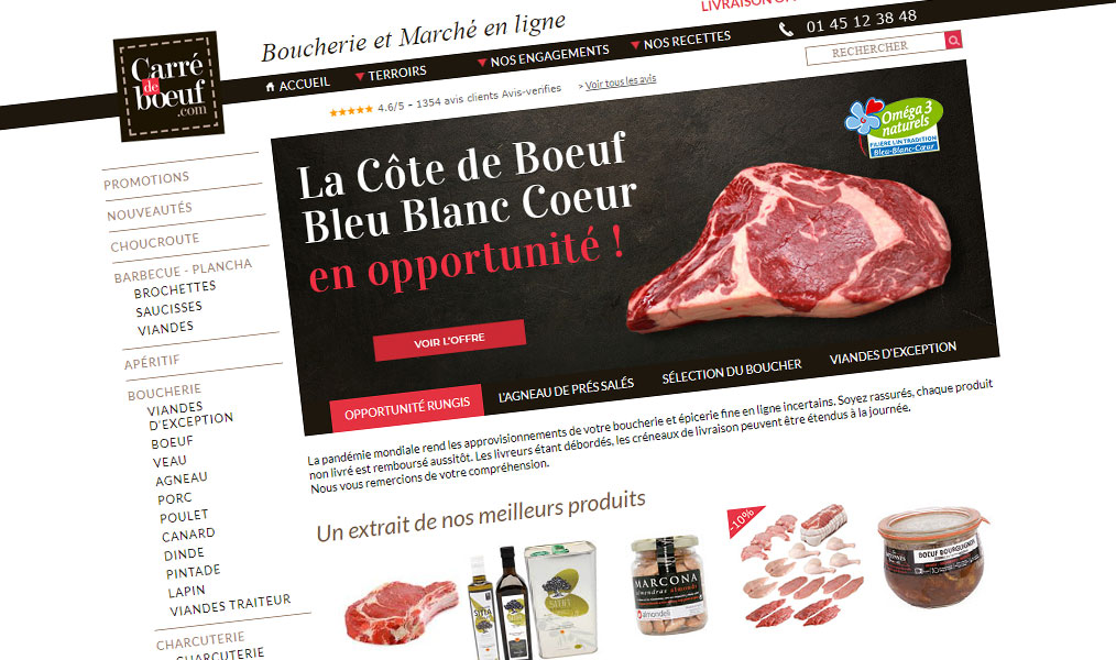 Boucherie - et pas seulement - en ligne.
