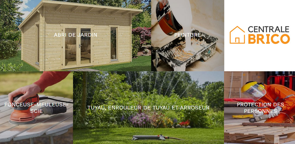 Bricolage, jardinage et arrosage sur Centrale Brico