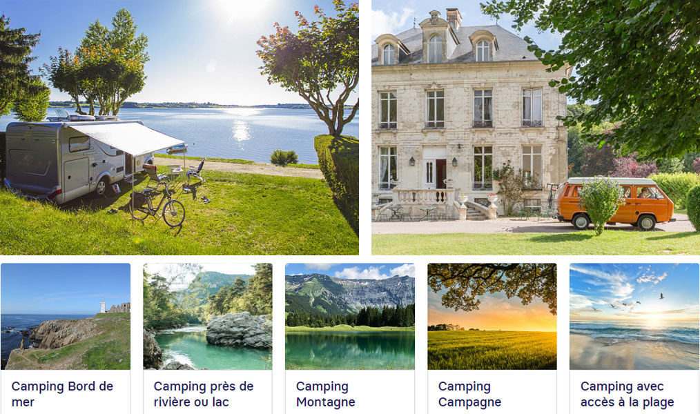 Le French Time, les campings Les Castels et Sites et Paysages.