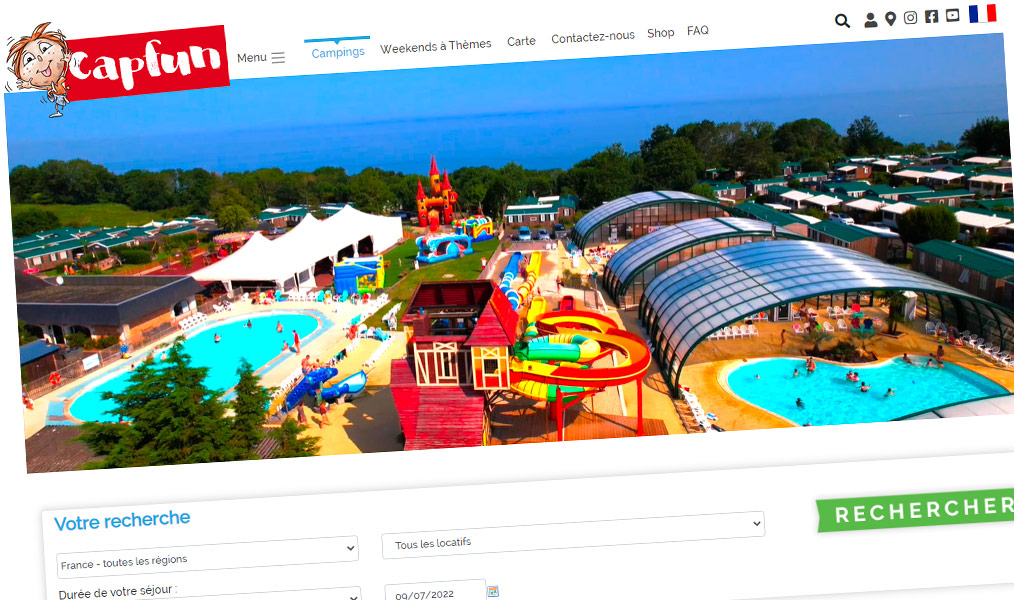 Campings de loisirs Capfun.