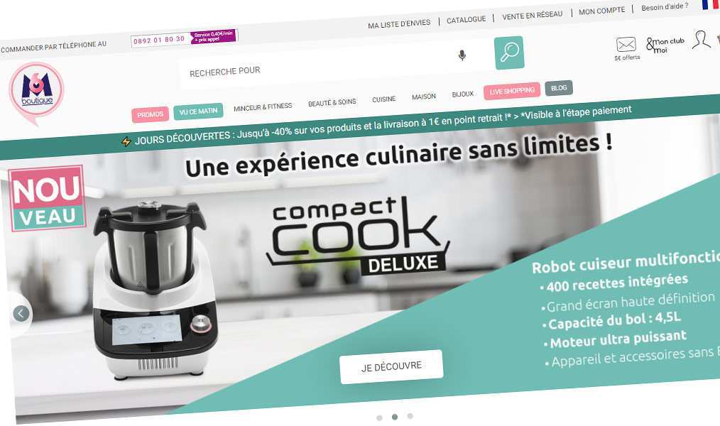 Commandez à tête reposée les produits de la célèbre émission TV.