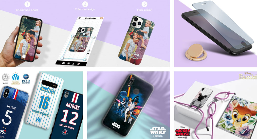 Coques smartphone et accessoires DeinDesign.