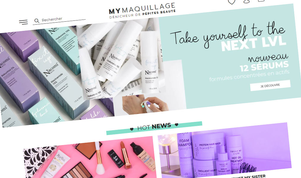Dénicheur de pépites maquillage et soins.
