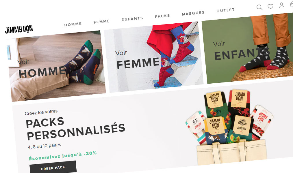 Des chaussettes Jimmy Lion pour sortir du lot.