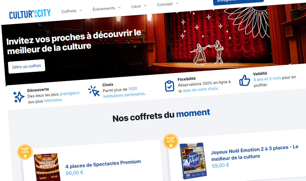 Des coffrets cadeau culturels pour tous les goûts.