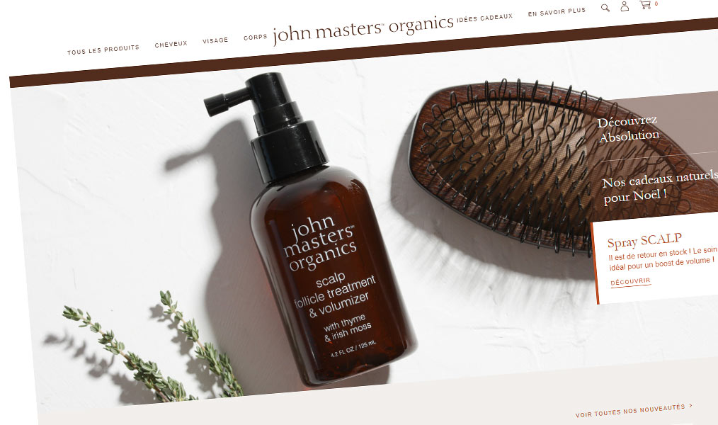 Des cosmétiques aux ingrédients bons pour la peau et l'esprit.