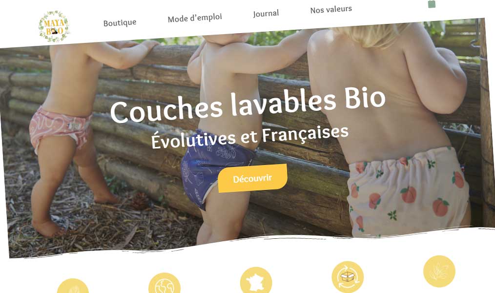 Des couches lavables bio made in France.