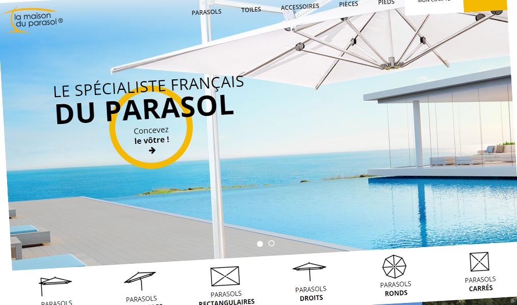 Des parasols de qualité pour professionnels et particuliers.