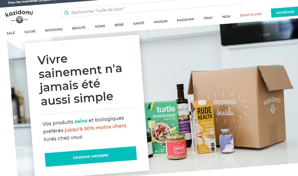 Des produits sains et bio.