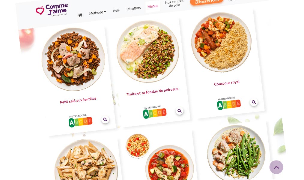 Des recettes variées et équilibrées comme vous les aimez.