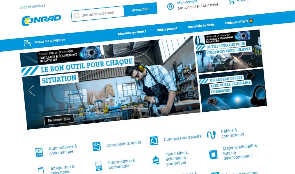 Des références de produits électroniques par milliers.