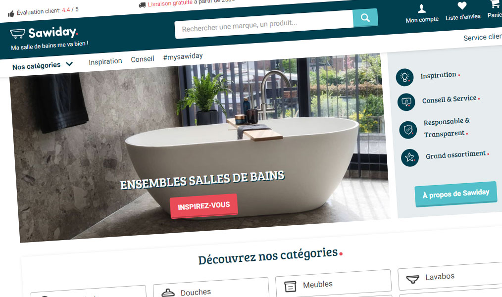 Des salles de bain inspirées.