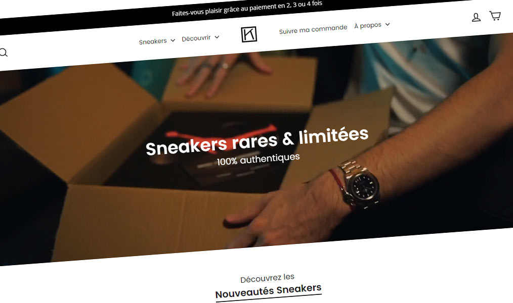 Des sneakers rares, neuves et authentiques.