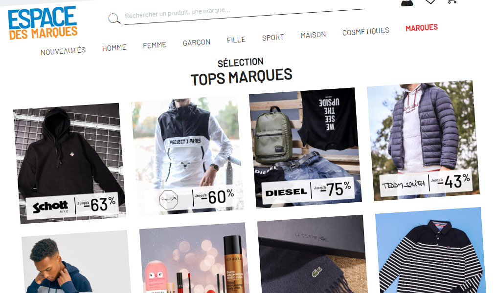 Le déstockeur de grandes marques.