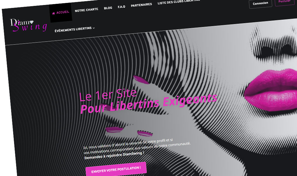 DiamSwing, plateforme communautaire de libertins.