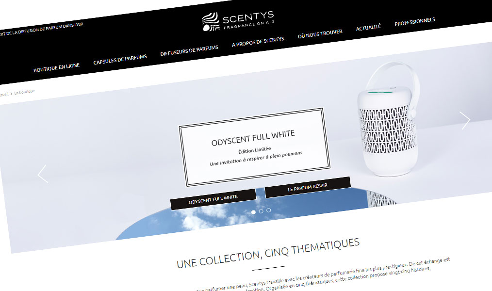 Parfums d'intérieur Scentys
