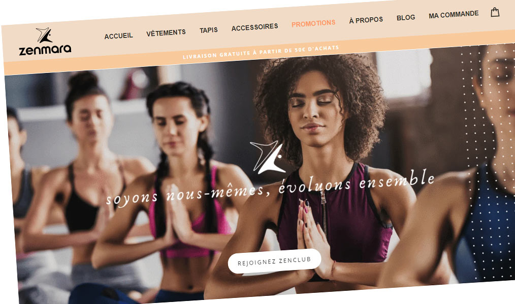 Équipement pour le yoga avec Zenmara.