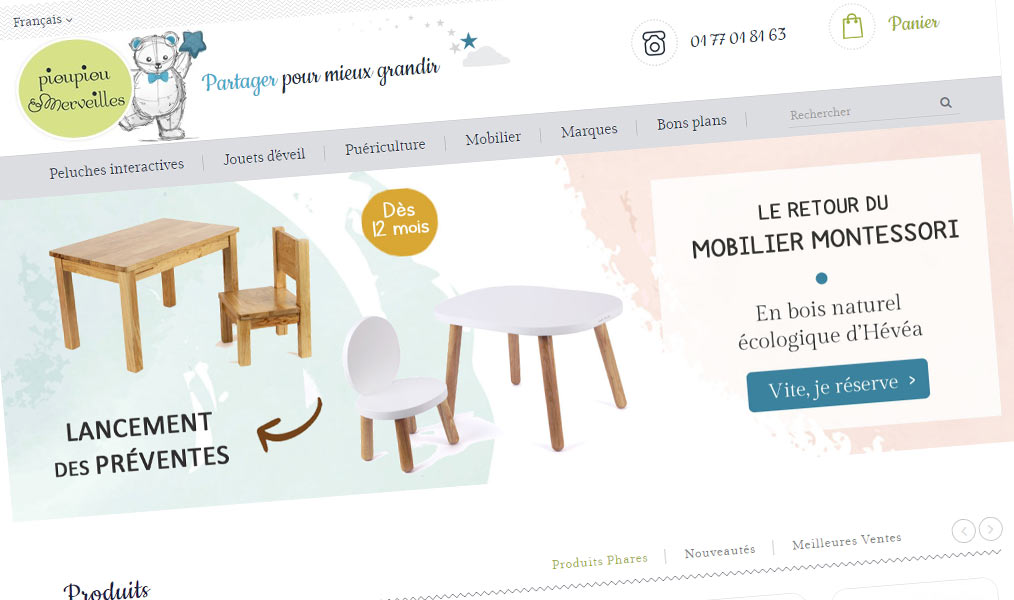 Éveil et mobilier pour enfant.