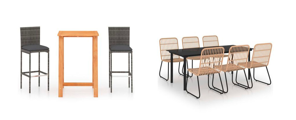 Exemples de salons de jardin VidaXL.