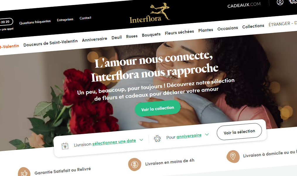 Faites porter des fleurs où vous le voulez en France.