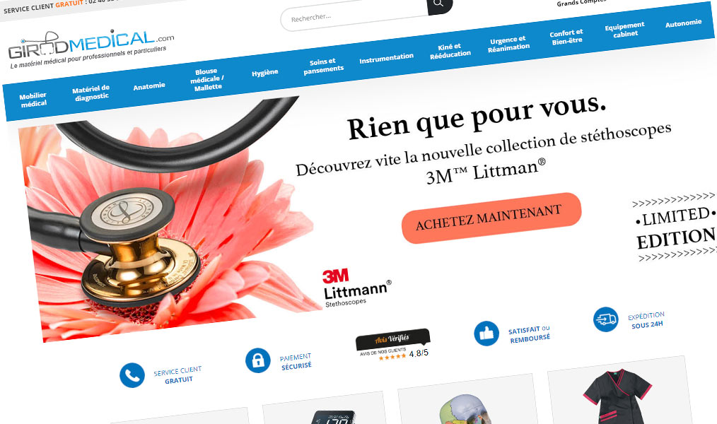 Girodmedical, le matériel médical pour professionnels et particuliers.