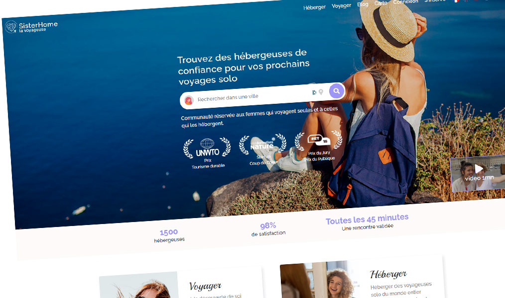 Hébergements tranquillisants pour femme seule.