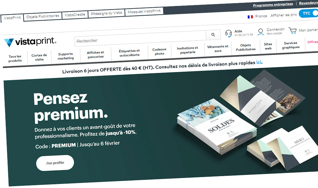 Imprimeur en ligne pour professionnels et particuliers.