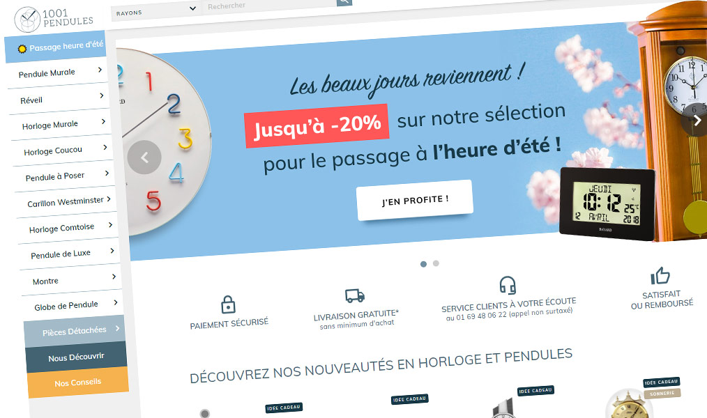 L'horloger du web 1001Pendules.