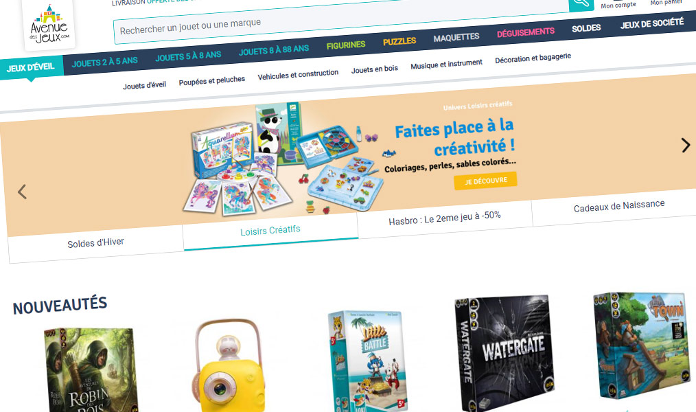 La boutique de jeux et jouets aux milliers de références.