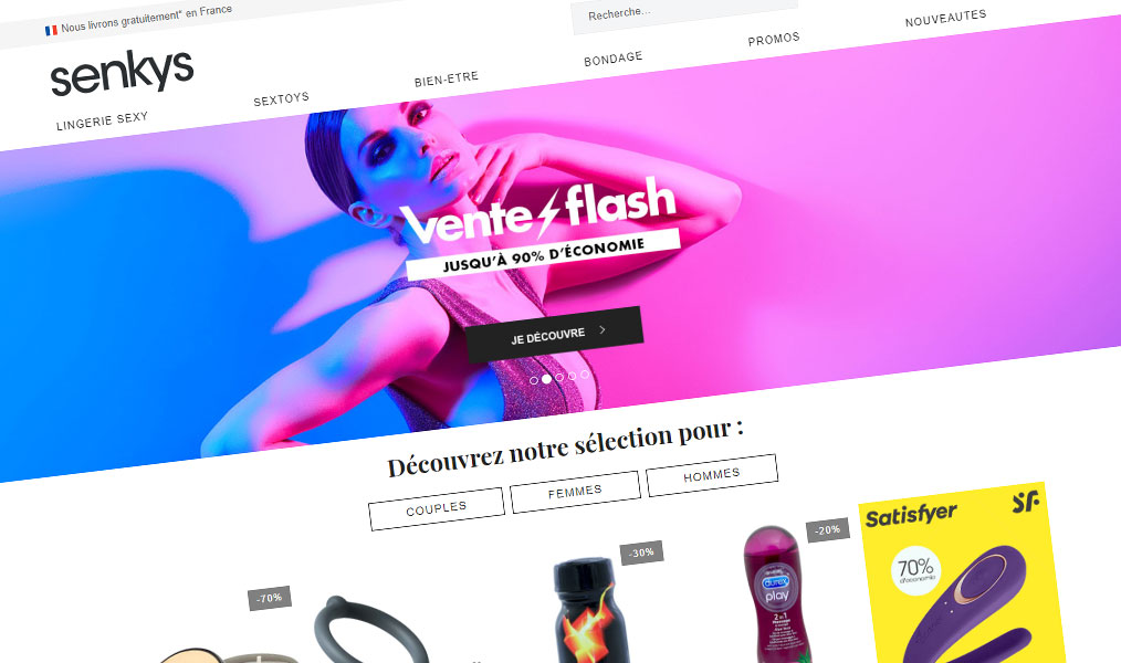 Vos produits érotiques sur Senkys.