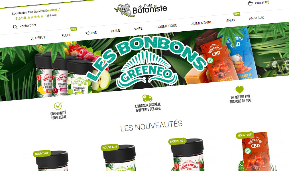 La boutique des produits dérivés du chanvre CBD.