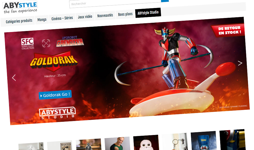 La boutique des produits dérivés Pop Culture.