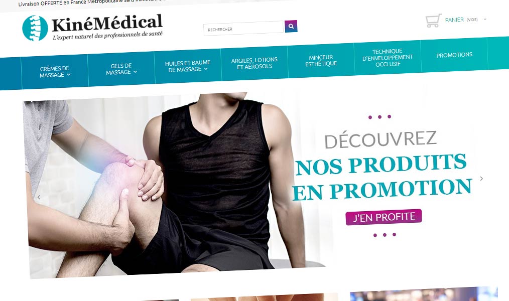 La boutique des professionnels de santé et de kinésithérapie.