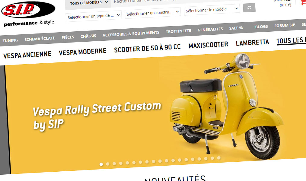 La boutique des Vespa addicted.
