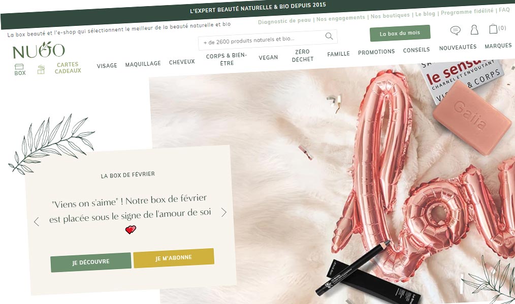 La box beauté naturelle et bio.