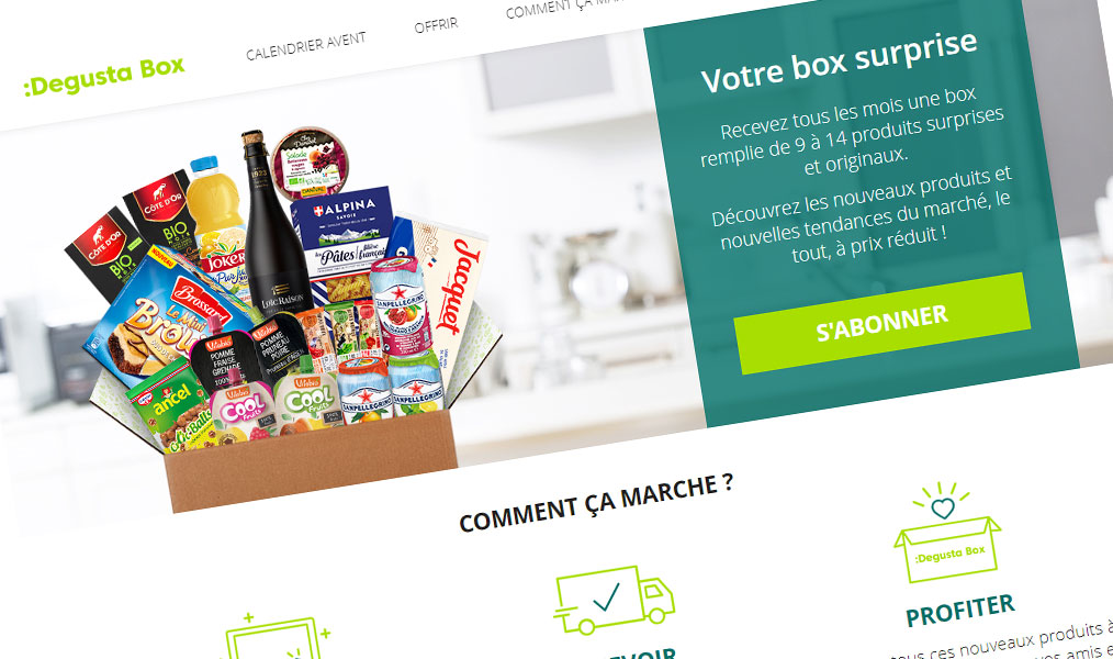 La box dégustation de Degusta Box.