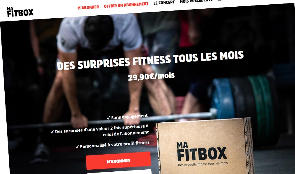 La box des fans de fitness.