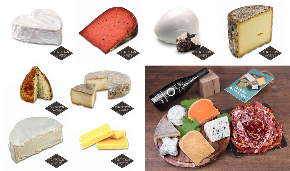 La Box et les fromages de Tentation Fromage.