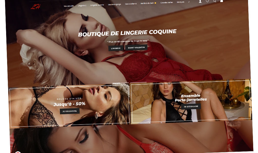 La grande boutique de la lingerie de séduction.