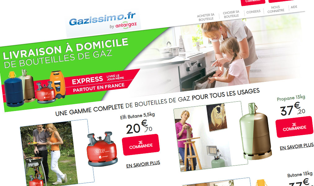 La livraison de vos bouteilles de gaz avec Gazissimo.