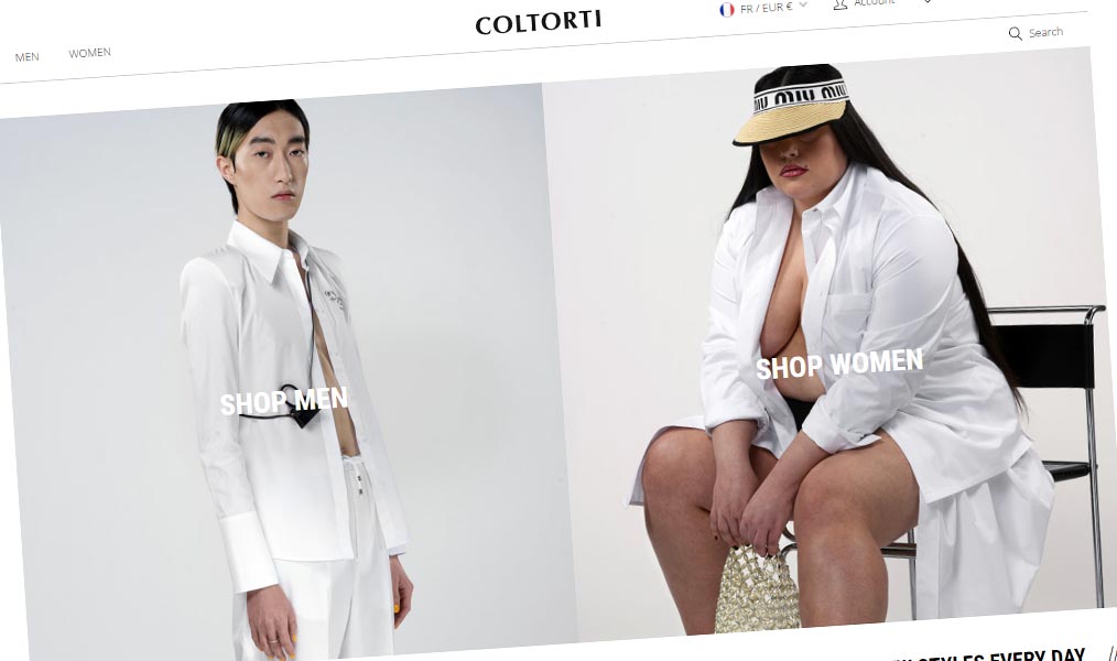 La mode et le style pointus de Coltorti.